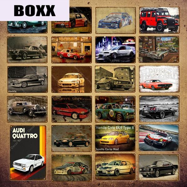 

classic super racing автомобиль плакат настенный художественный металлический дом для паба бар club гостиная домашний декор фильм автомобиль