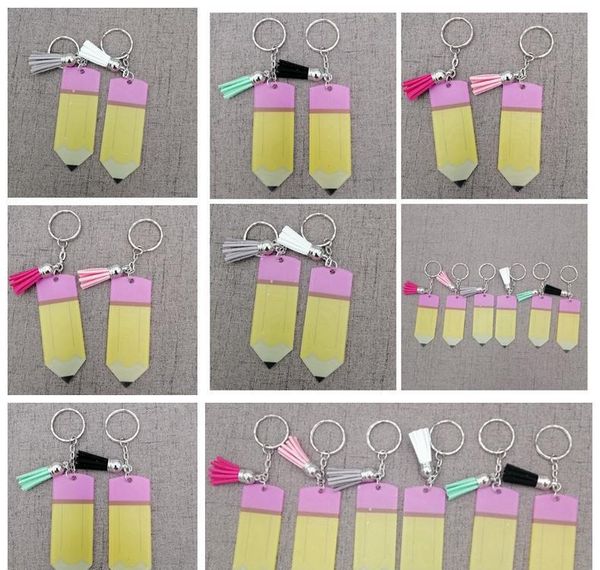 

tassel decorative buckle keyring keychain teacher appreciation gifts pencil dangle charms key chain halloween chr jllert fight2010