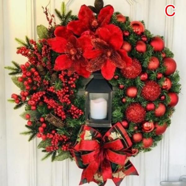

christmas wreath artificial christmas wreath for front door holiday greenery s55