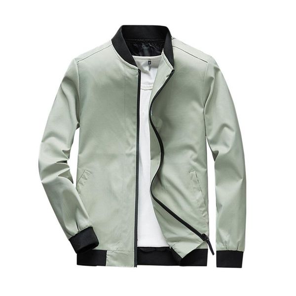 

spring jacket summer autumn mens jacket stand collar windbreaker male blue baseball jackets casual thin size m-4xl, Black;brown