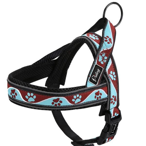 

reflective large dog harness nylon padded pet no pull quick fit training vest with handle for small medium large br bbyogd
