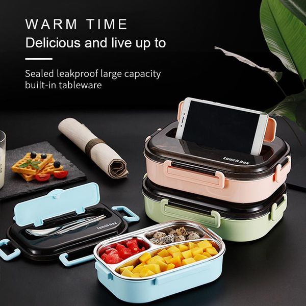 

insulated lunch box with compartments 304 stainless steel japanese bento box food storage box picnic tableware for microwave h bbyluu