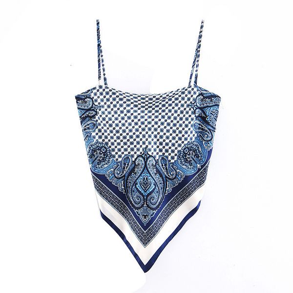 

2020 women's fashion positioning printing back knot summer beach sling belly bag woman, White;black
