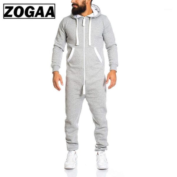 

zogaa 2020 men sets brand new men's casual sets fashion color block rompers tracksuit for men sweatsuit male outfit sportswear1, Gray