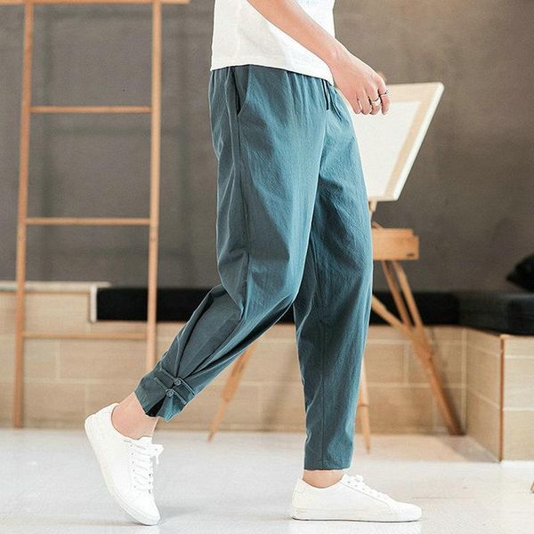 

мужчины гарем брюки 2020 новая мода человек повседневная свободные брюки хлопковая хип-хоп улица корейский стиль мужские брюки 5xl dropshipp, Black