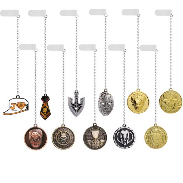 

keychains anime jojos bizarre adventure bookmark mask dio metal killer queen bead chain pendant higashikat josuke jewelry souvenir llavero, Silver