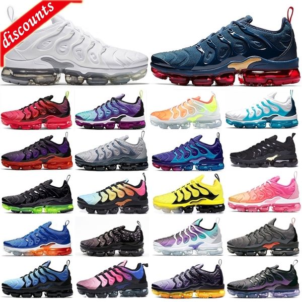 

tn plus se cool grey mens running shoes triple black hyper violet gray anthracite hornets aqua fashion sports trainers sneakers shoes 36-45