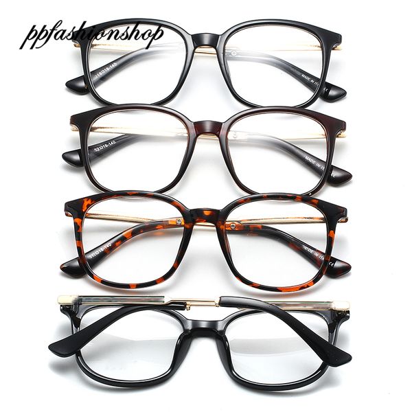 

ultra-light classic flat eyeglasses for men women brand black mirror eyewear summer holiday reading fashion glasses ppfashionshop, White;black