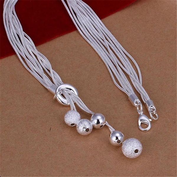 

new list sell silver color matte light beads necklace fashion trends jewelry gifts women wedding gift nice h bbyqbv