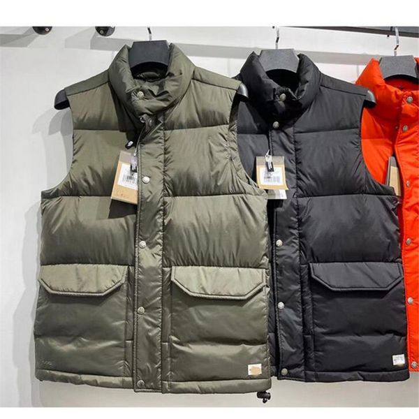 

Men's Down latt dign men womens brand vt waistcoat outdoor sports leisure High quality down et winter warm Outerwear Coat unisex casual, Black;white