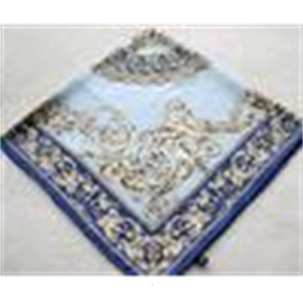 

fashion flowers blue spring and autumn print silk scarf women hand roll-hemmed silk twill infinity square shawl, Blue;gray