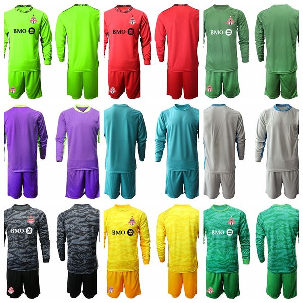 

mls toronto fc goalie soccer 16 quentin westberg long sleeve goalie jersey set 25 alex bono goalkeeper gk football shirt kits uniform, Black