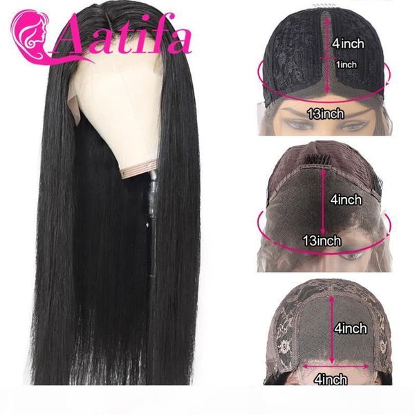 

transparent t part lace wig human hair 13*1 lace part hair pre plucked for black women peruvian 180% density frontal wig, Black;brown