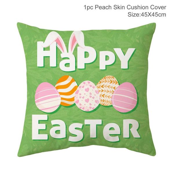 

fengreise 45x45см пасхальная подушка крышка с пасхальными пасхальными украшениями для домашнего дивана для гостиной подушка для гостиной пас