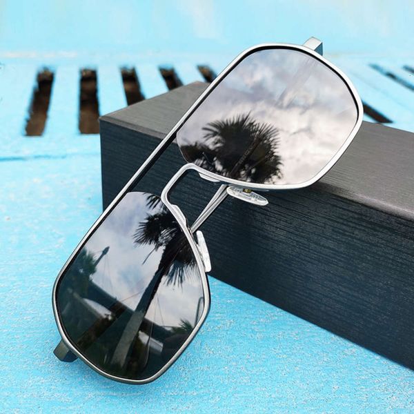 

big big big face frame sunglasses size widened round face color changing polarized sunglasses special driving glasses for men, White;black