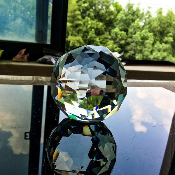 

80mm prisms ball cut crystal prisms glass ball family l pgraphy decoration centerpiece display suncatcher diy h bbyopn