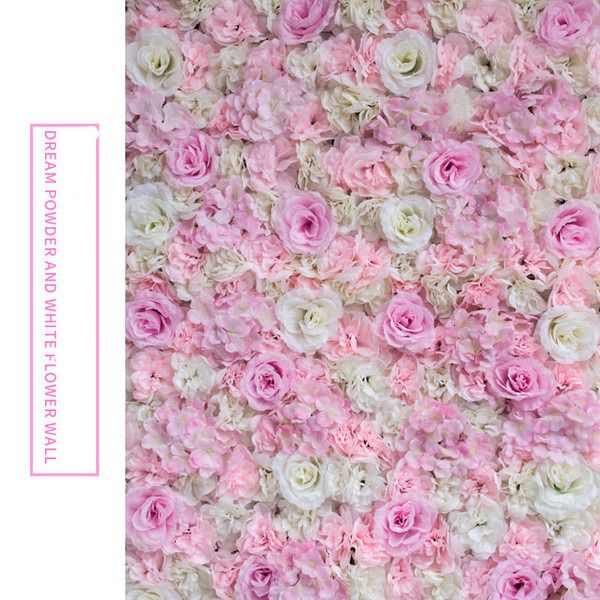 

decoration customized colors silk rose factory 40x60cm backdrop artificial flower wall romantic wedding decor