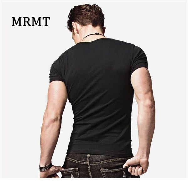

new men lycra cotton short sleeve t-shirt movement thin kind of pure color v-neck leisure men's short sleeve bbykjz, White;black