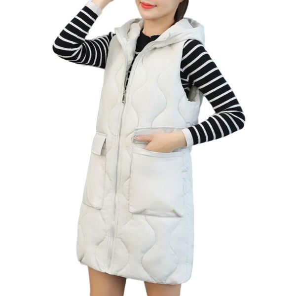 

women's vests hxroolrp womens vest autumn winter casual jaqueta coat overcoat girl outwear jaquetas feminino chaqueta mujer c4, Black;white