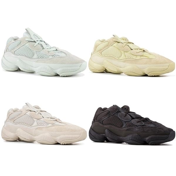 

kanye west runner stone soft vision desert rat 500 men women running shoes stylist bone super moon yellow blush sport sneakers 36-45