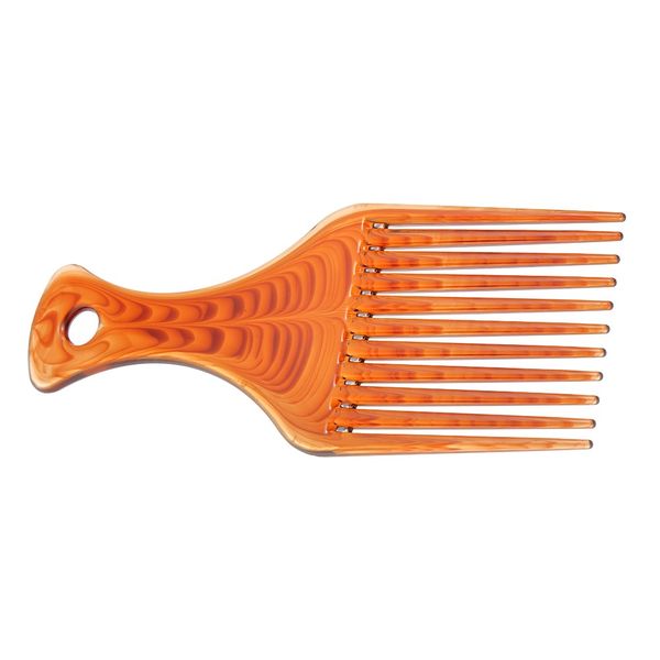 

plastic hair comb insert afro hair pick comb w7046, Silver