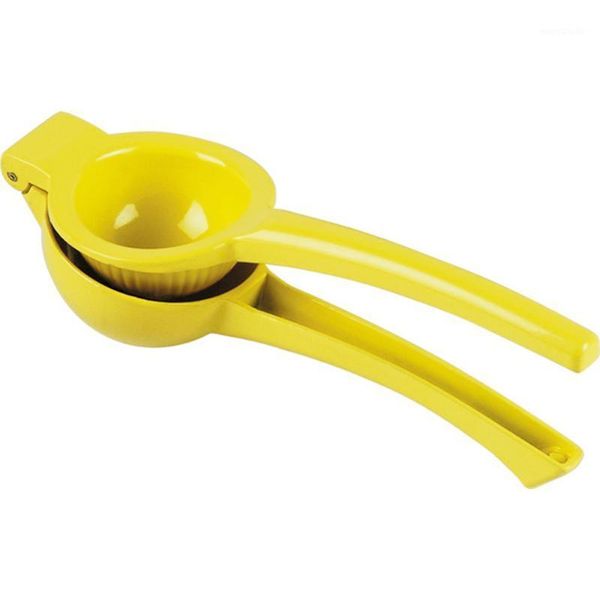

eas-metal lemon and orange fruit press juicer yellow1