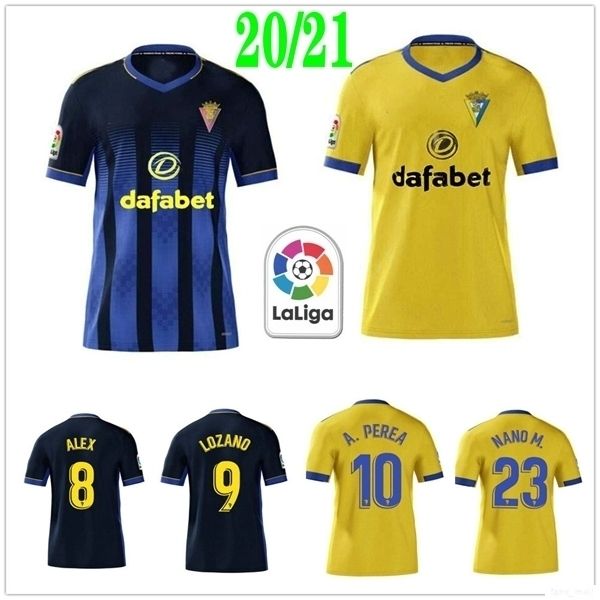 

2020 new cadiz soccer jerseys cádiz cf camisetas de fútbol 20 21 lozano alex a.perea odiger santander custom kids football shirt, Black;yellow