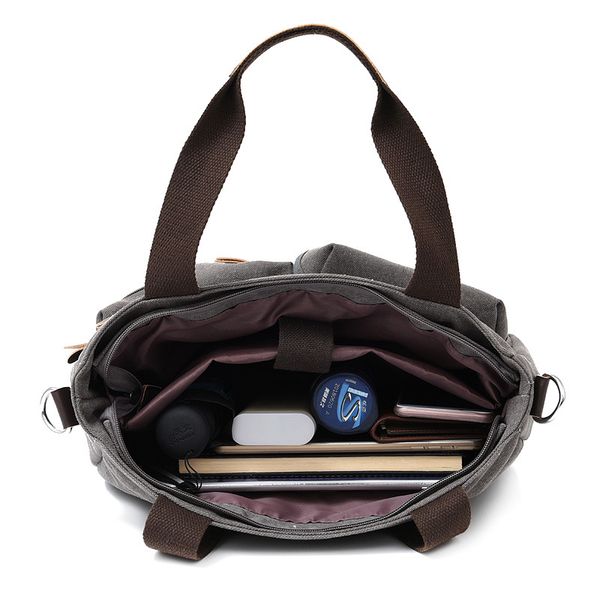 

multi-functional men's one-shoulder canvas bag handbag