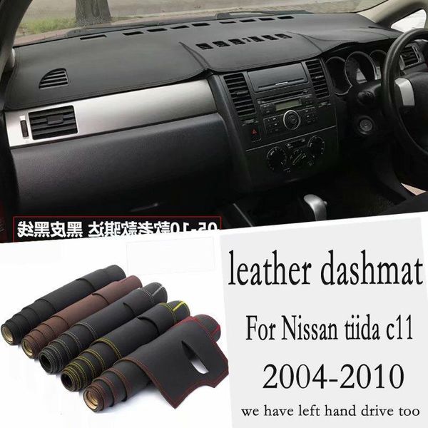 

other interior accessories for tiida c11 2004 2005 2006 2007 2008 2009 2010 leather dashmat dashboard cover pad dash mat carpet car styling