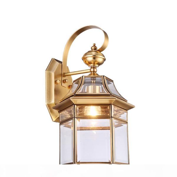 

outdoor continental wall lamp copper waterproof american toolery villa traditional lighting garden light balcony wall light