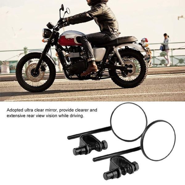

2pcs/pair motorcycle mirror retro all metal scooter e-bike rearview mirrors electrombile back side convex mirror carbon fiber1