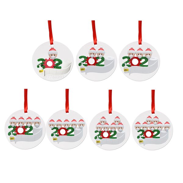 

ornament diy greetings quarantine birthday party pandemic social distancing christmas tree accessories round new dha1488