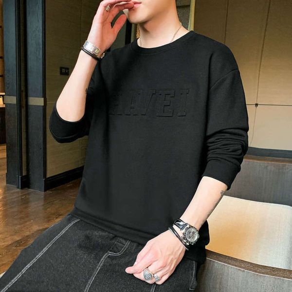 

and brand new fashion sweater spring autumn cool trend korean men's casual bottom coat, Gray