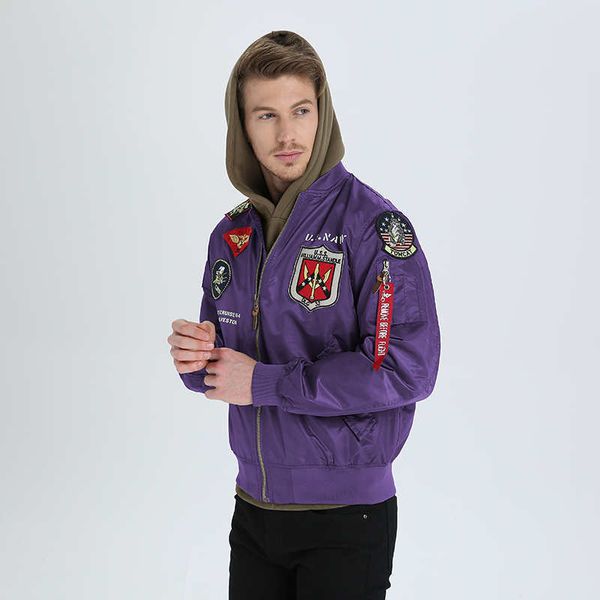 

nasa men's women flight jackets winter coat military tactical male army ma-1 bomber jacket baseball varsity college pilot air force uhg, Black;brown
