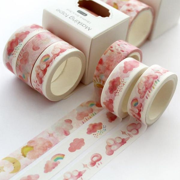 

2016 pcs japanese decorative deco paper floral flower cherry blossom masking washi tape set stickers crafts and scrapbooking h