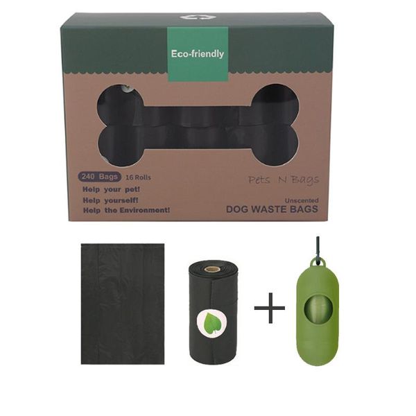 

8/20 rolls dog poop bag биоразлагаемые экологичные сумки pet отходов диспенсер открытый перевозчик pet poop сумки аксессуары для собак bbymp