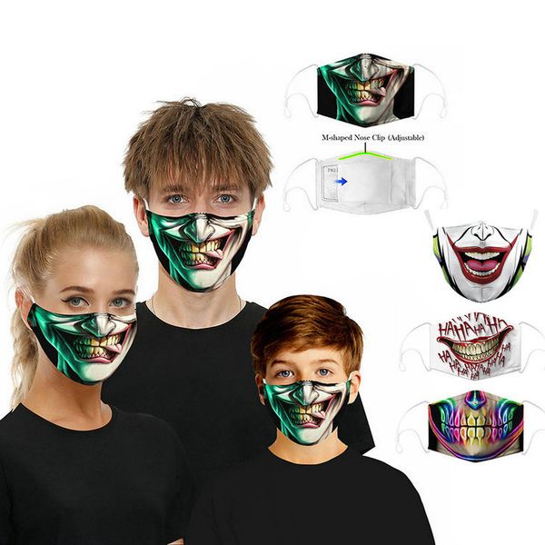 

designer face masks fashion cotton reusable face mask skull flag digital sports halloween cosplay face masks dust warm windproof mask