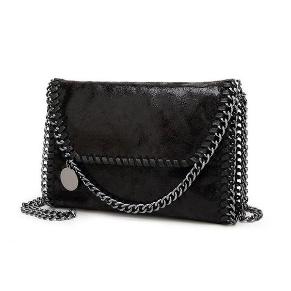 

designer-new women message bag 2 mujer portable feminina carteras woven shoulder handbag bolsa chains pu fashion bag sqcnj