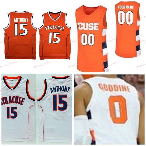 

stitched custom 0 brycen goodine 1 quincy guerrier 2 john bol ajak 5 jalen carey syracuse orange college men women youth jersey, Black