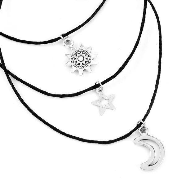 

3шт / комплект солнечные лунные звезды лодыжки для женщин браслет ноги пляжные аксессуары богемные браслеты лодыжки ноги мода ювелирные изде, Silver