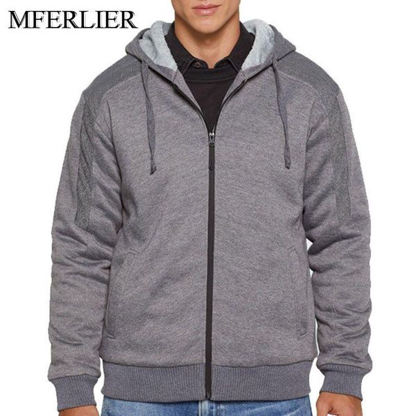 

men's jackets autumn winter fleece plus size men 5xl 6xl 7xl bust 138cm loose long sleeve, Black;brown