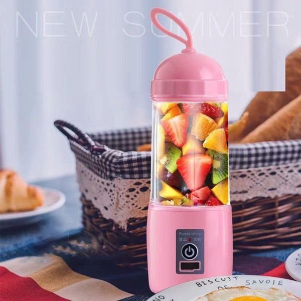 

portable blenders wireless electric 4 blades juicer cup usb rchargeable handheld shakes maker for fruit/vegetable1