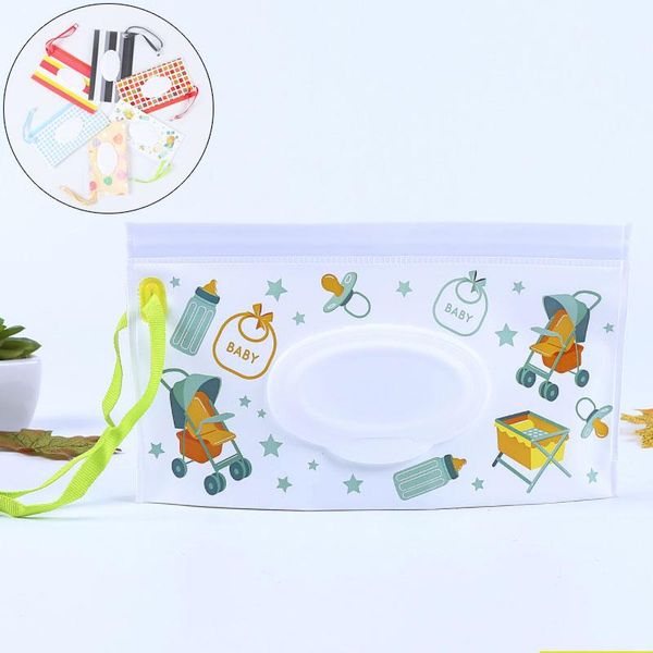 

stroller parts & accessories baby portable clean wet wipes bag for cosmetic