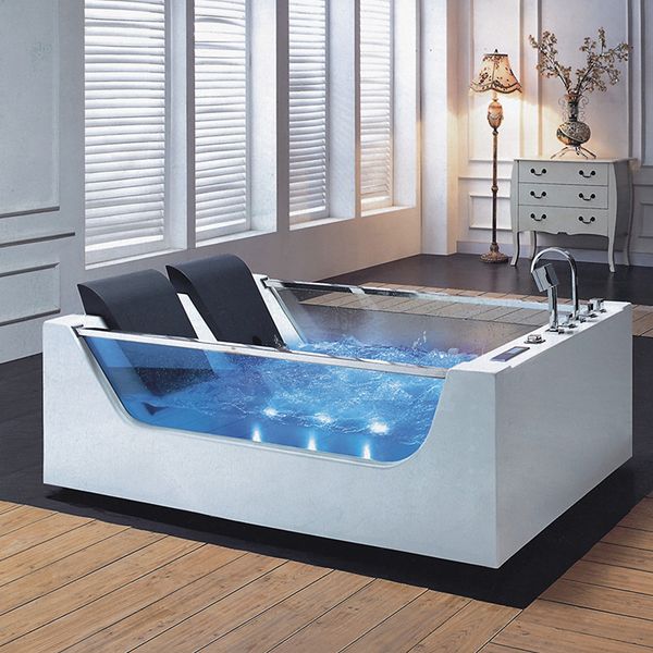 

european style led light whirlpool bath tub portable spa massage bathtub