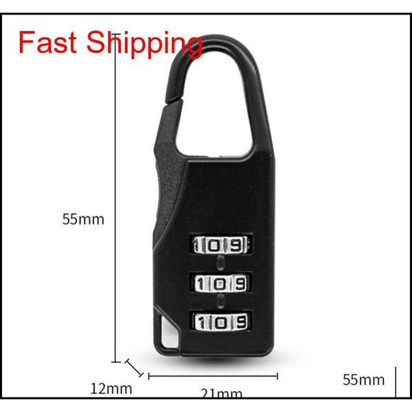 

mini padlock suitcase stationery code lock outdoor travel code lock 7 color security anti-thef qyluuc bdenet