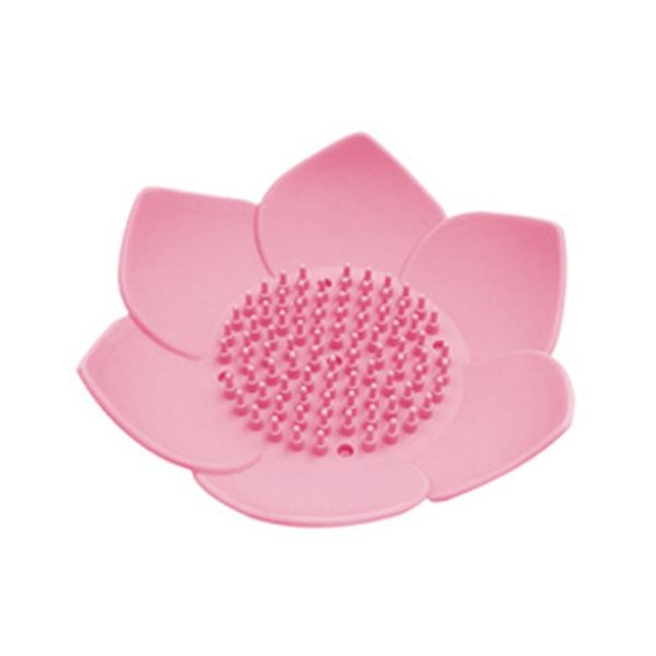 

sile soap drain tray flower lotus shaped soap holder bathroom soap drain storage dish kitchen portable dishes tools q bbyihh
