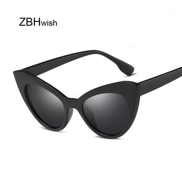 

sunglasses fashion thick frame cat eye women designer vintage sun glasses female gafas de sol uv4001, White;black
