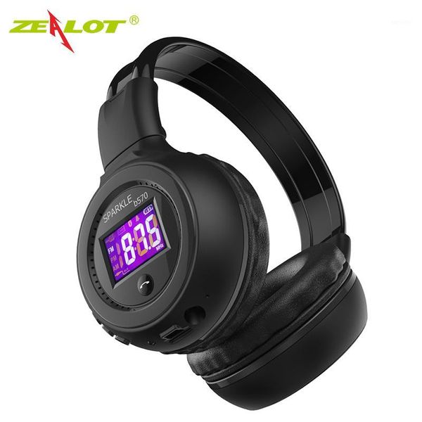 

zealot b570 headset lcd foldable on-ear wireless stereo bluetooth v4.0 headphones with fm radio tf card mp3 for smart phone1