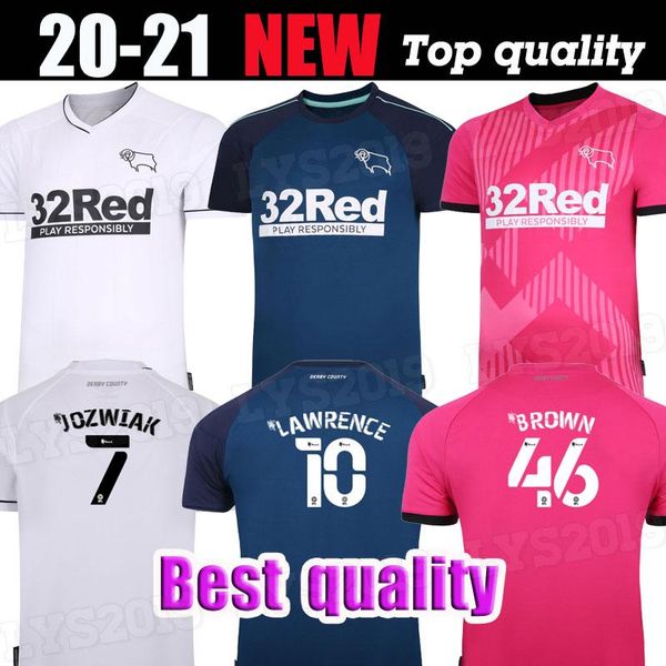 

new 20 21 derby county soccer jerseys home away rooney 2020 2021 camisetas de fútbol marriott lawrence waghorn man football shirts, Black;yellow