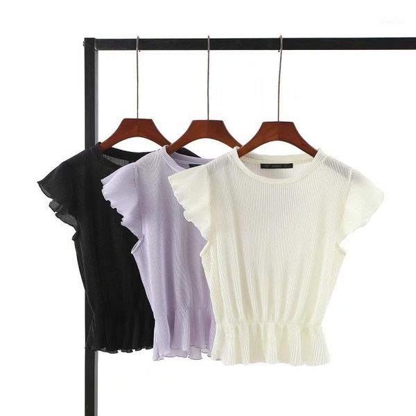 

elegant women bomb chiffon shirts 2020 summer fashion ladies ruffles short blouses female white girls chic black1